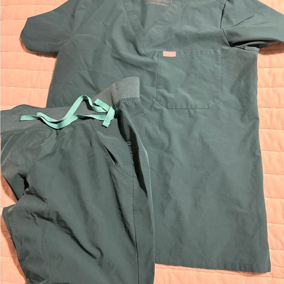 Figs carribean blue fionlite scrub set - Picture 3 of 5